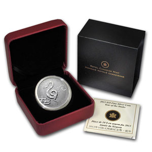 2013 Canada $10 1/2 oz Silver - Year of the Snake